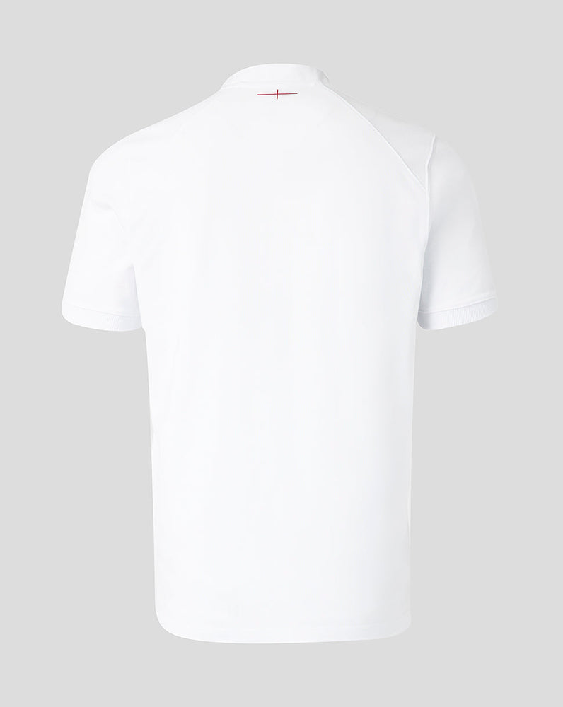 White t-shirt on a light gray background