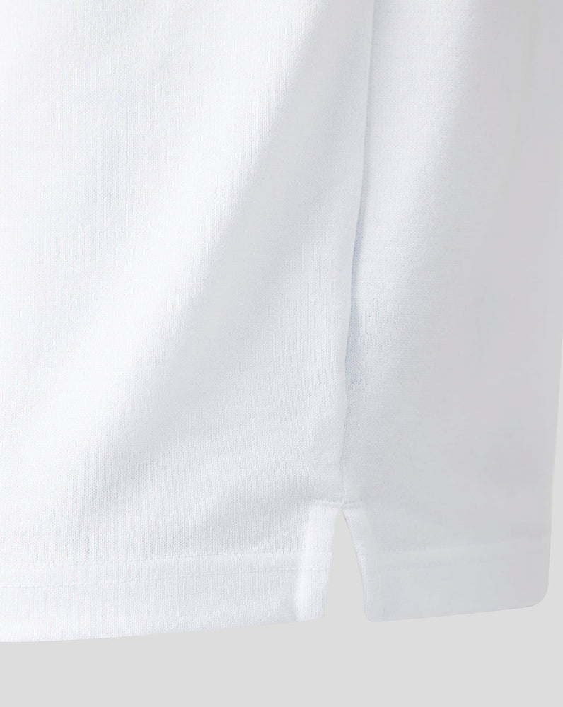 Close-up of a white fabric texture