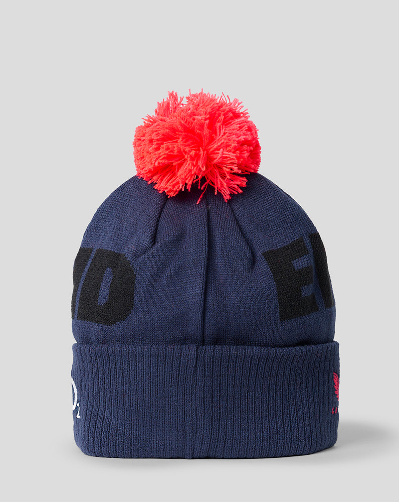 England Rugby 26/27 Unisex Bobble Beanie Hat - Rhodonite