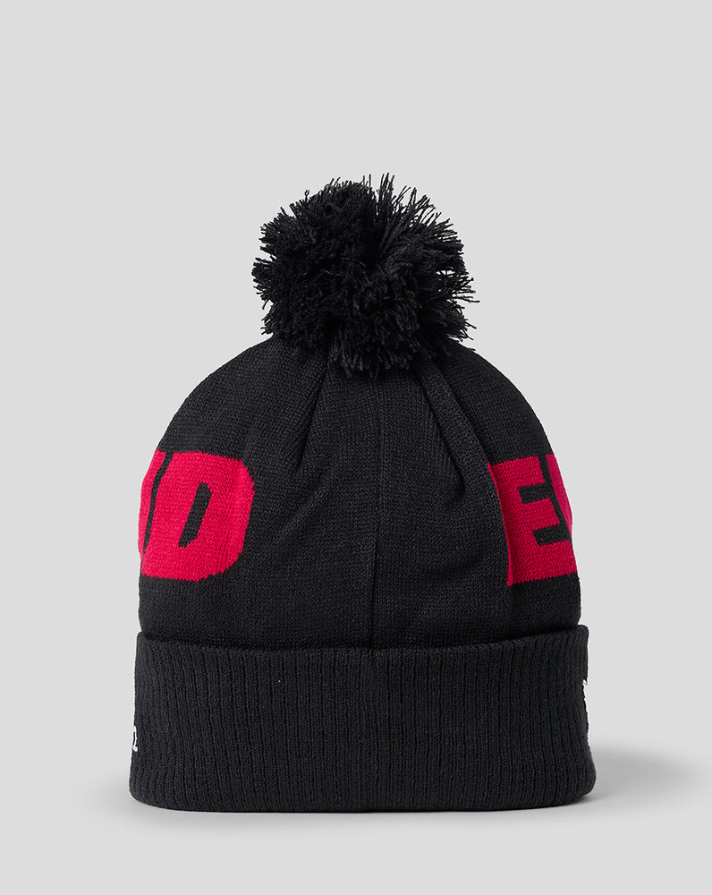 England Rugby 26/27 Unisex Bobble Beanie Hat - Red