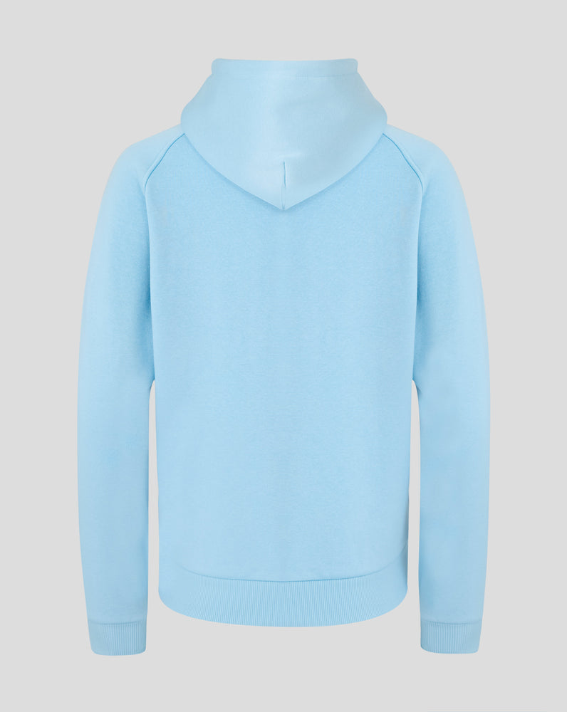 Light blue hoodie on a light gray background