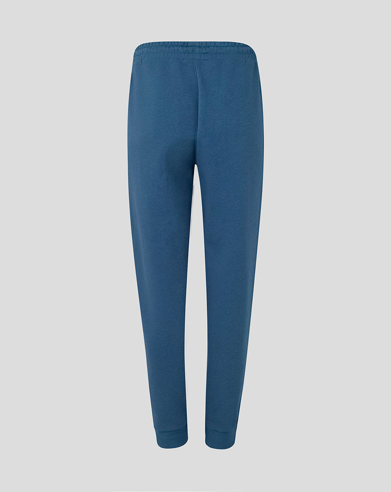 Blue pants on a light gray background