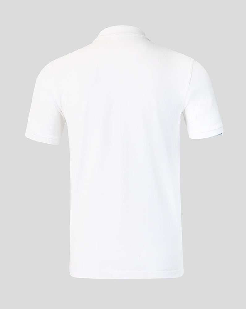 White t-shirt on a light gray background