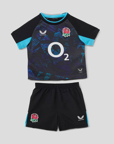 Baby's England Rugby 25/26 Alternate Short Sleeve Kit - Caviar