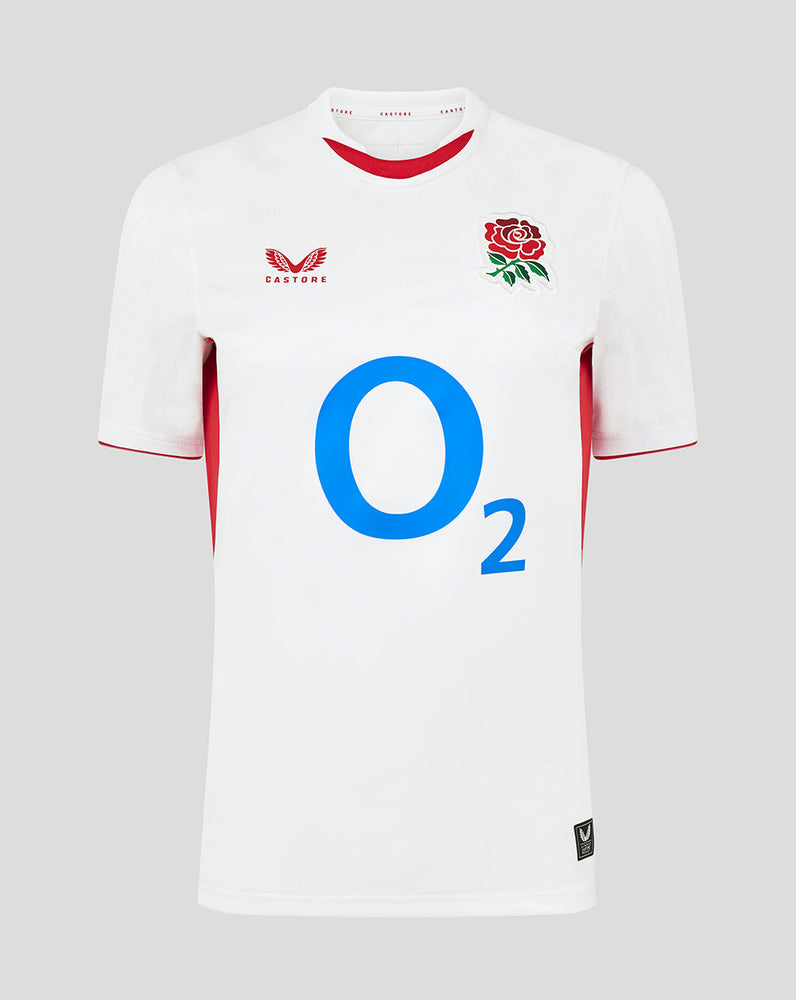 England Rugby Red Roses 25/26 Women's Home Replica Short Sleeve Shirt - Brilliant White