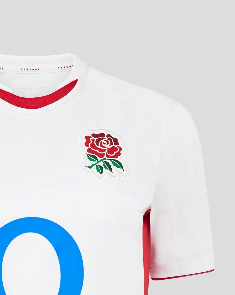 England Rugby Red Roses 25/26 Women's Home Replica Short Sleeve Shirt - Brilliant White