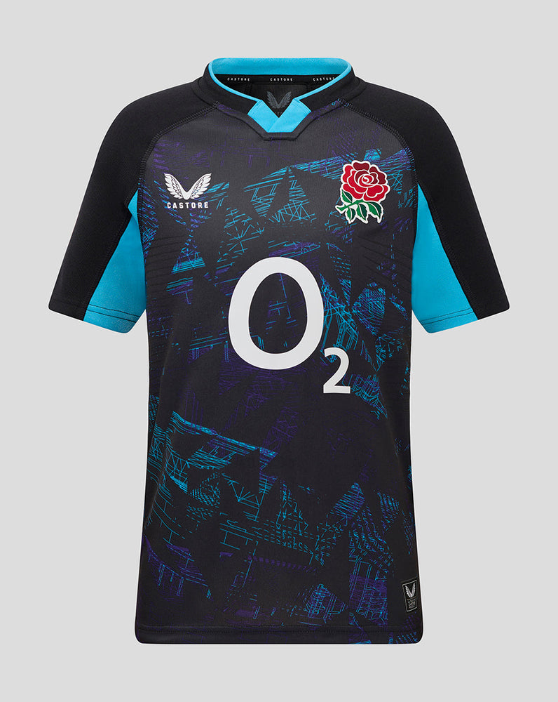 Junior England Rugby 25/26 Alternate Pro Shirt Retail - Caviar