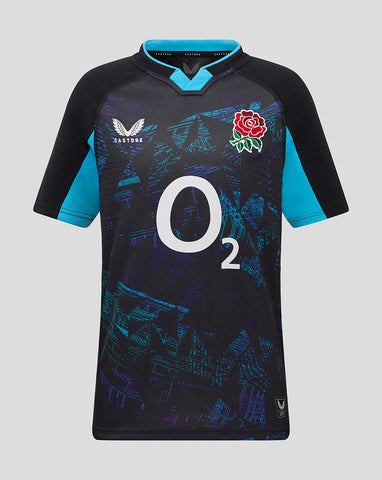 Junior England Rugby 25/26 Alternate Replica Shirt - Caviar