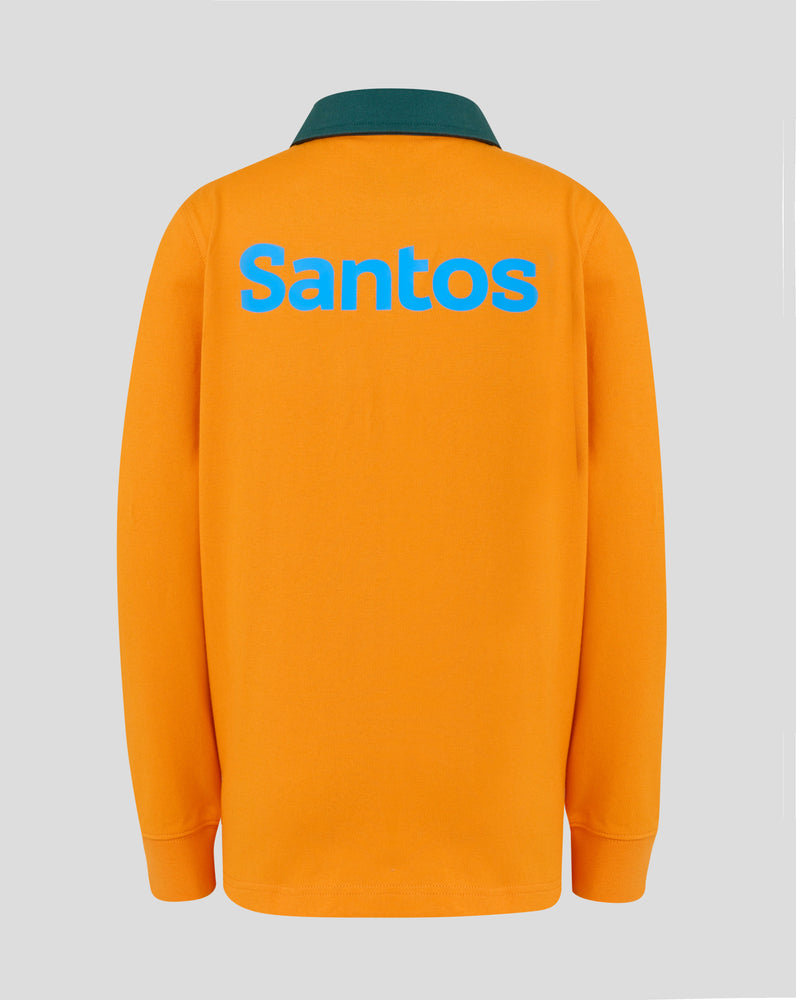 Junior Wallabies Classic Long Sleeve Home Shirt - Gold