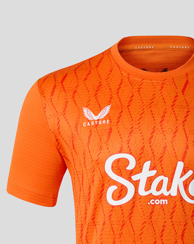 Everton FC Men's 25/26 Third Goalkeeper Shirt Sleeve Shirt - Red Orange