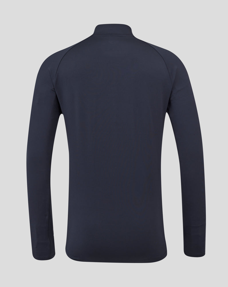 Men's England Rugby 25/26 Performance Long Sleeve Midlayer Top - Inkwell