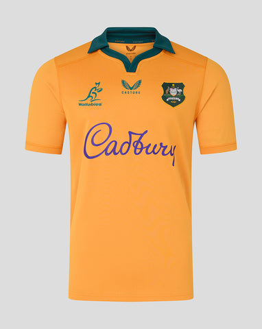 Men's Wallabies Home Shirt - Gold