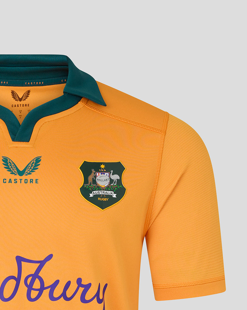 Men's Wallabies Home Shirt - Gold