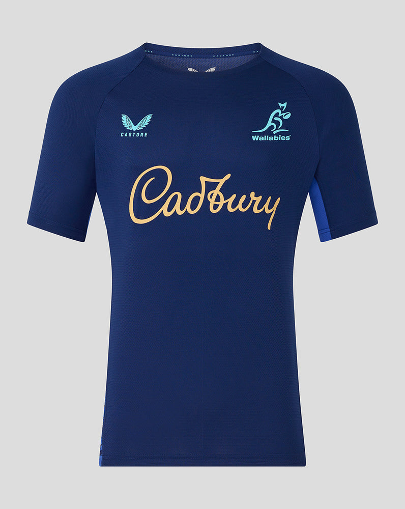Men's Wallabies Training Tee - Blue