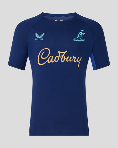 Men's Wallabies Training Tee - Blue