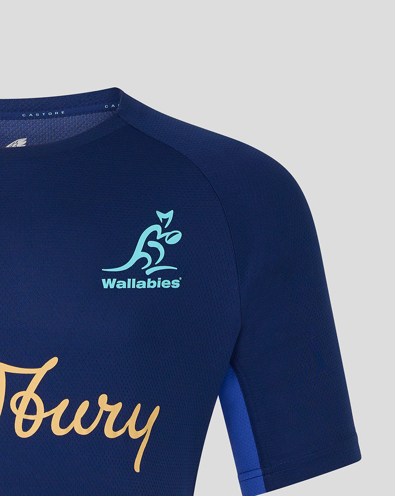 Men's Wallabies Training Tee - Blue