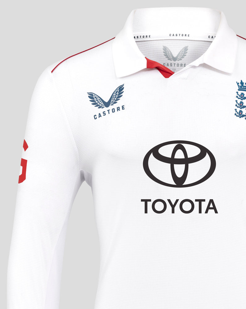 England Cricket Men's 26/27 Test Pro Long Sleeve Shirt