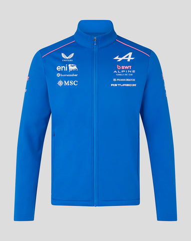 Official Unisex BWT Alpine Formula One Team Soft Shell Jacket