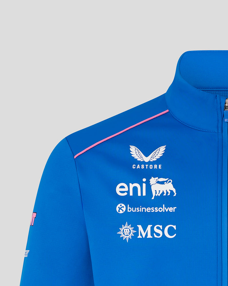 Official Unisex BWT Alpine Formula One Team Soft Shell Jacket