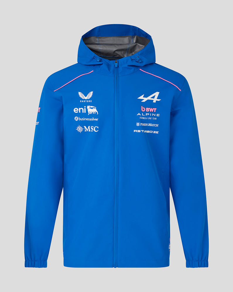 Official Unisex BWT Alpine Formula One Team Rain Jacket