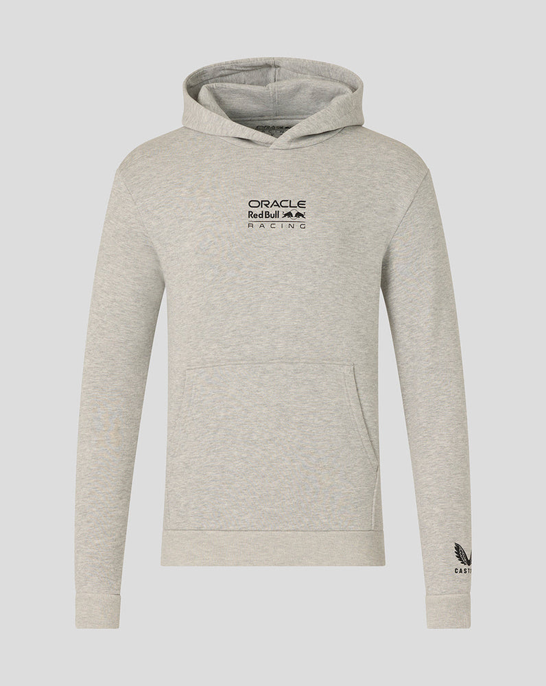 Grey hoodie with Oracle Red Bull Racing logo on a white background
