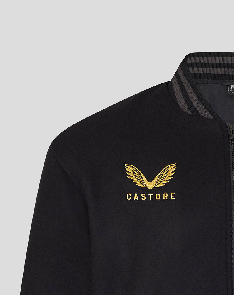 England Rugby Unisex Undefeated Bomber Jacket - Black